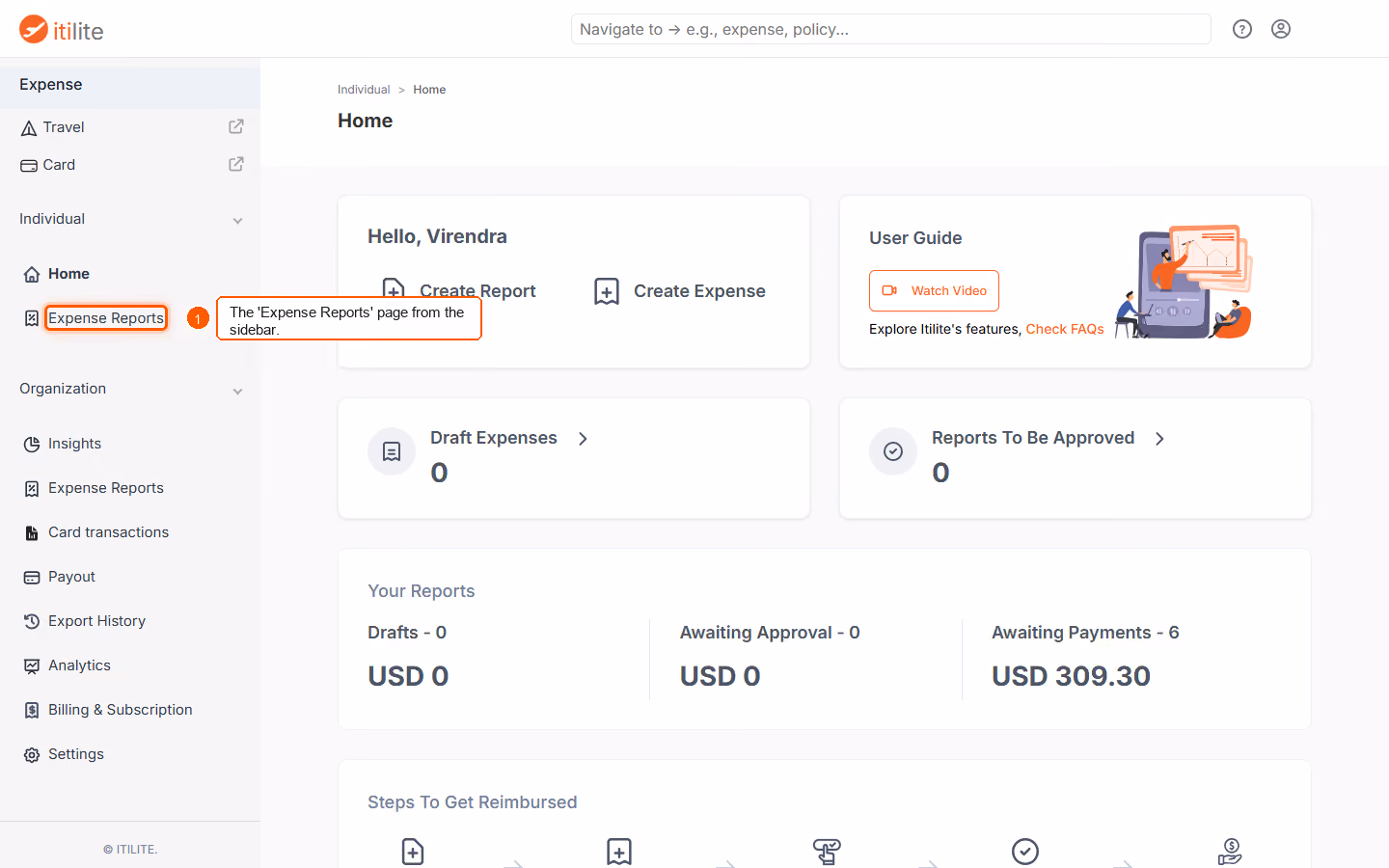 How to check approval status for submitted report? — screenshot 1