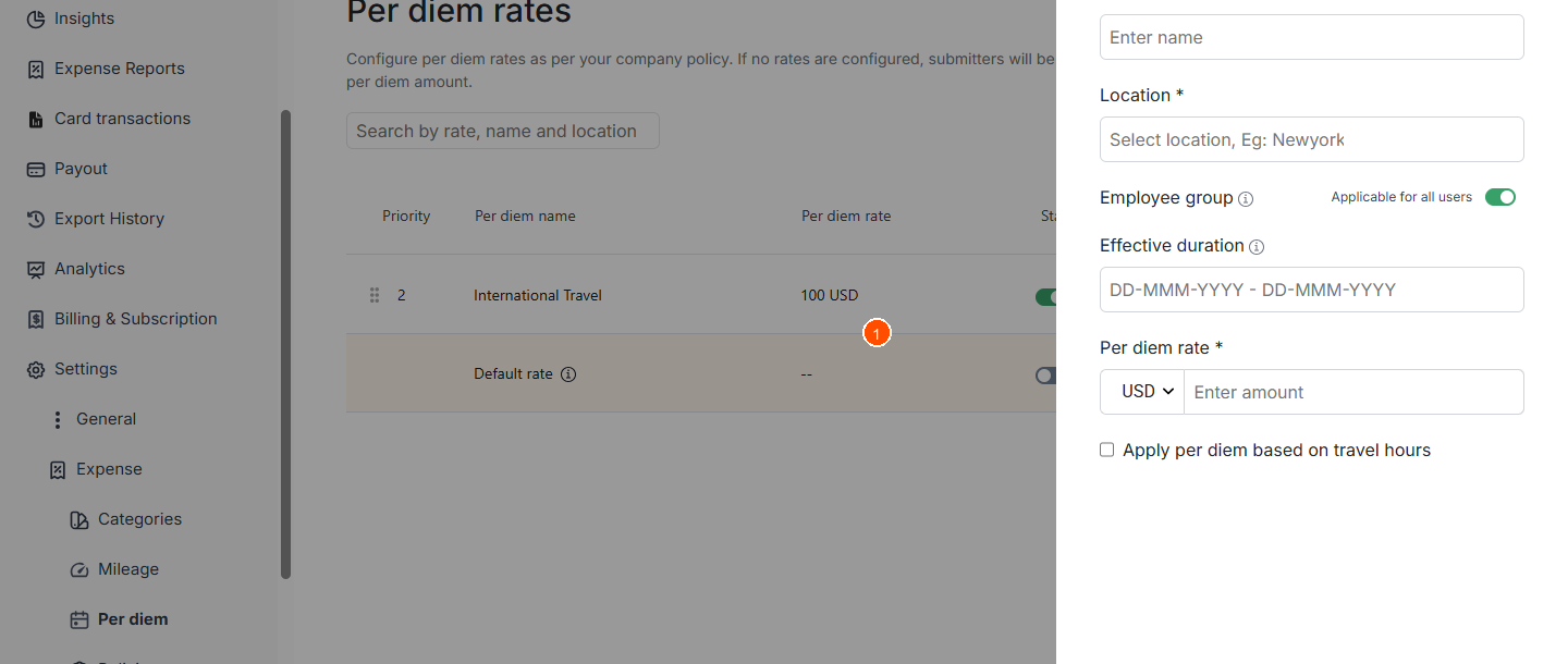 Can I configure gsa per diem rates? — screenshot 3
