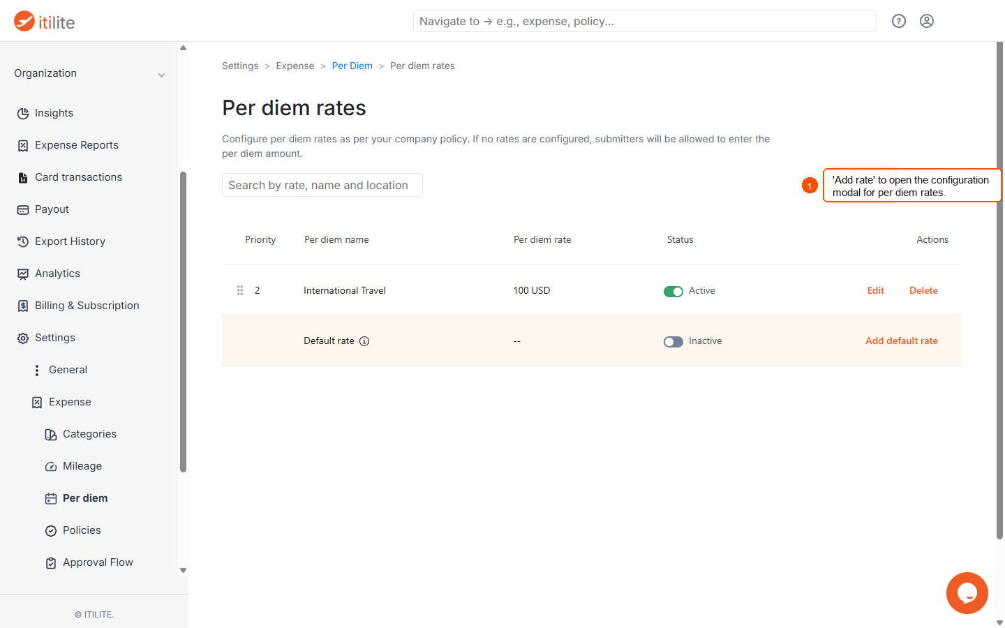Can I configure gsa per diem rates? — screenshot 2