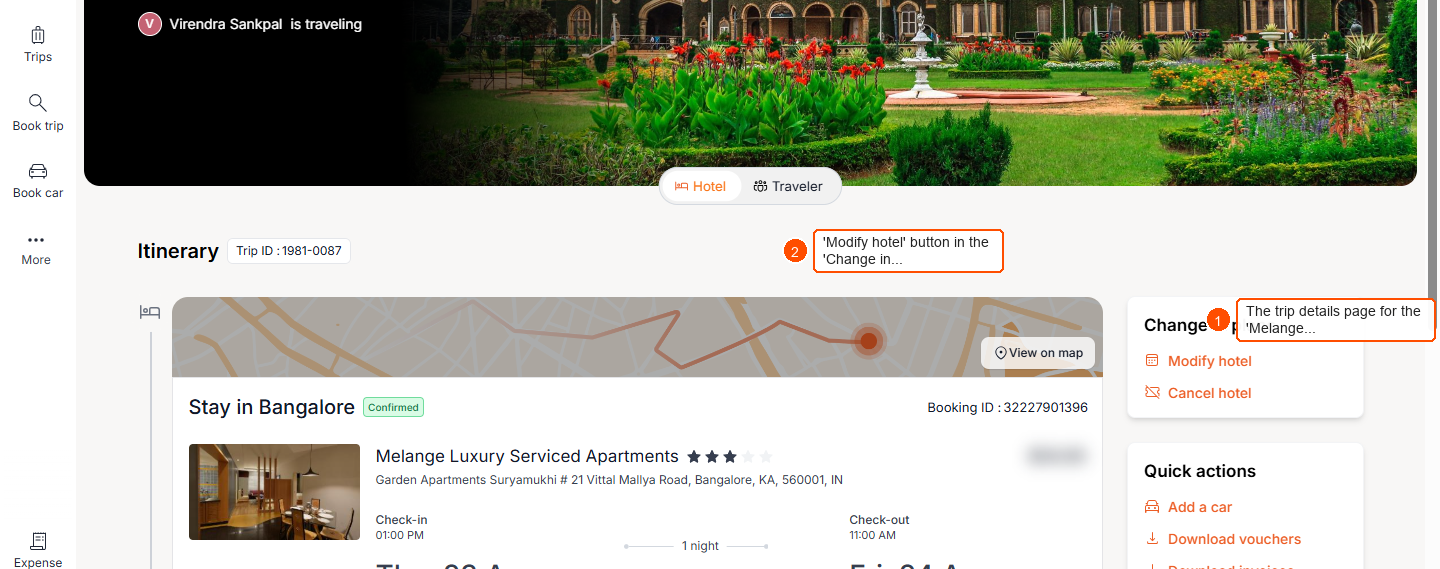 How To Modify A Hotel Booking? — screenshot 1