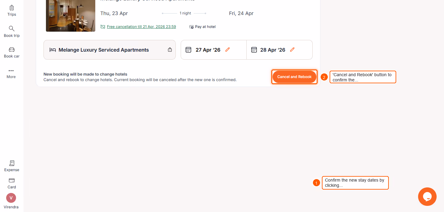 How To Modify A Hotel Booking? — screenshot 4