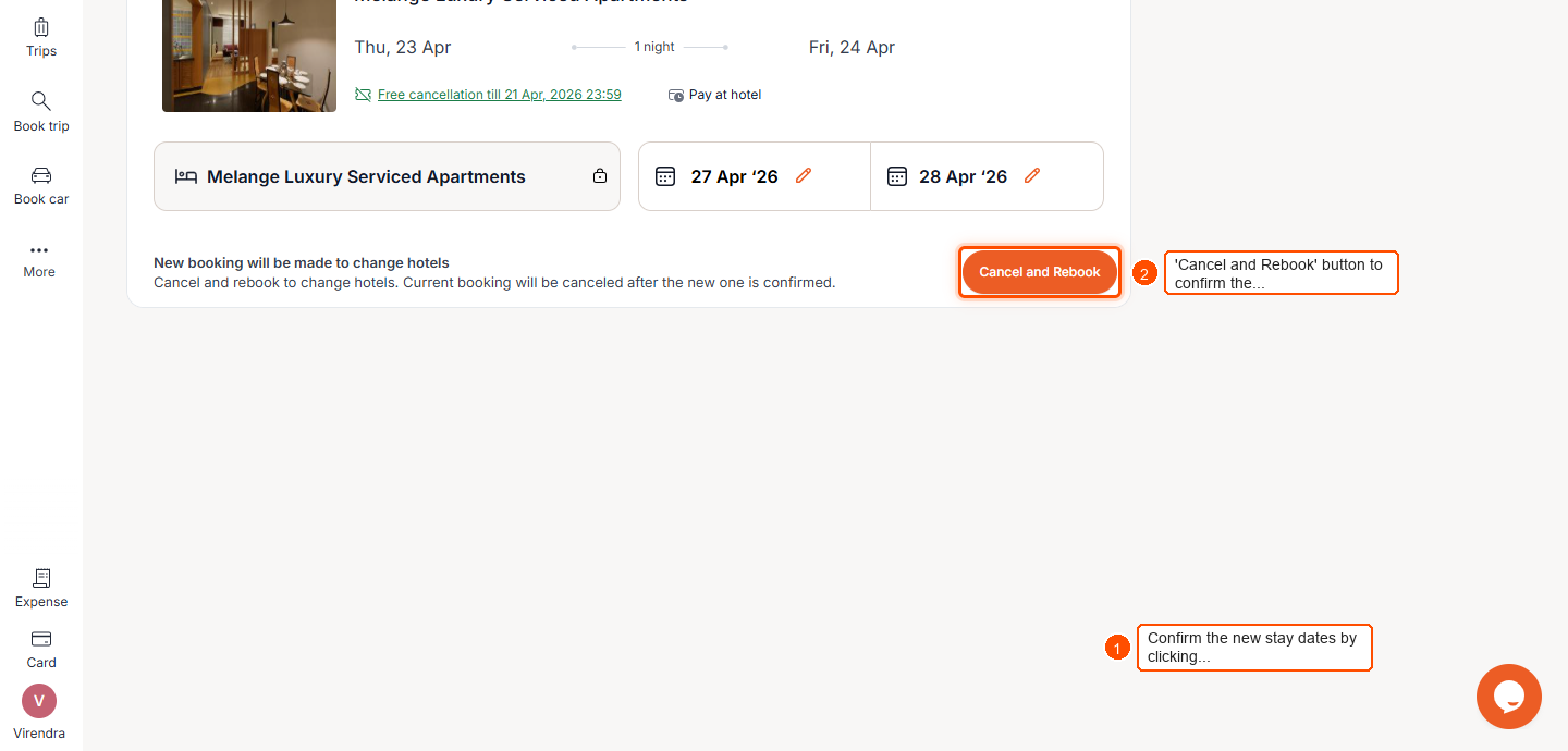 How To Modify A Hotel Booking? — screenshot 4