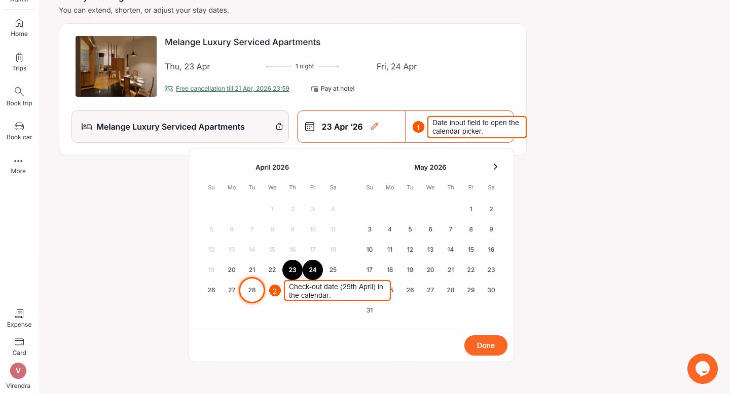 How To Modify A Hotel Booking? — screenshot 2