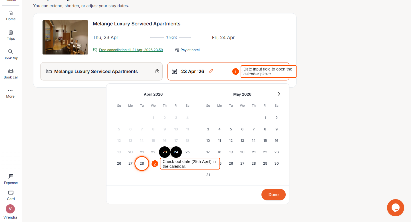 How To Modify A Hotel Booking? — screenshot 2