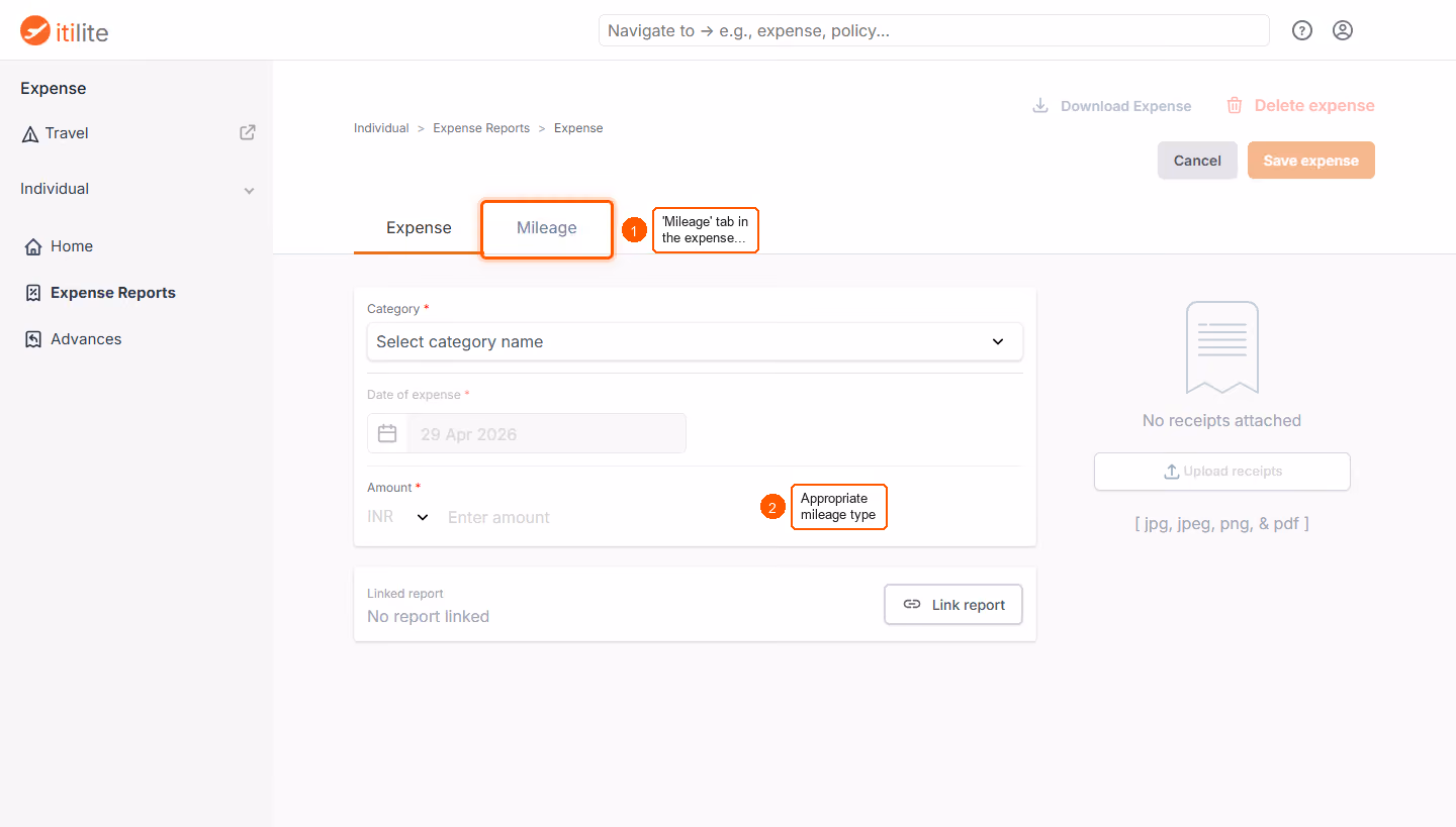 How To File Mileage Expense? — screenshot 2