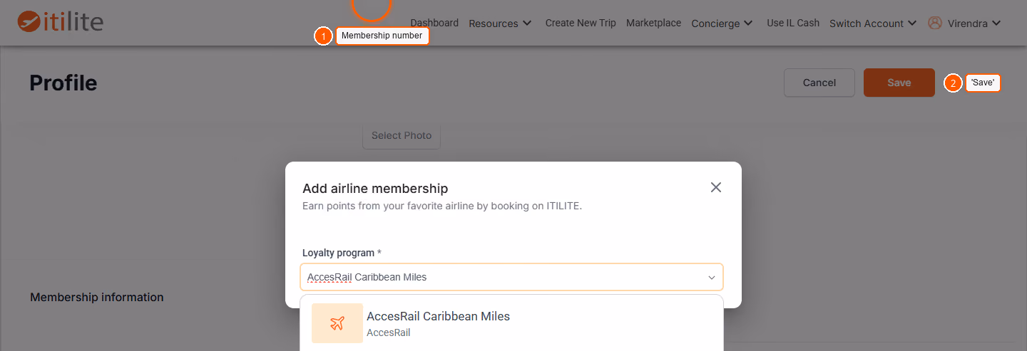How Do I Add/Delete Membership Details To My Profile? — screenshot 3