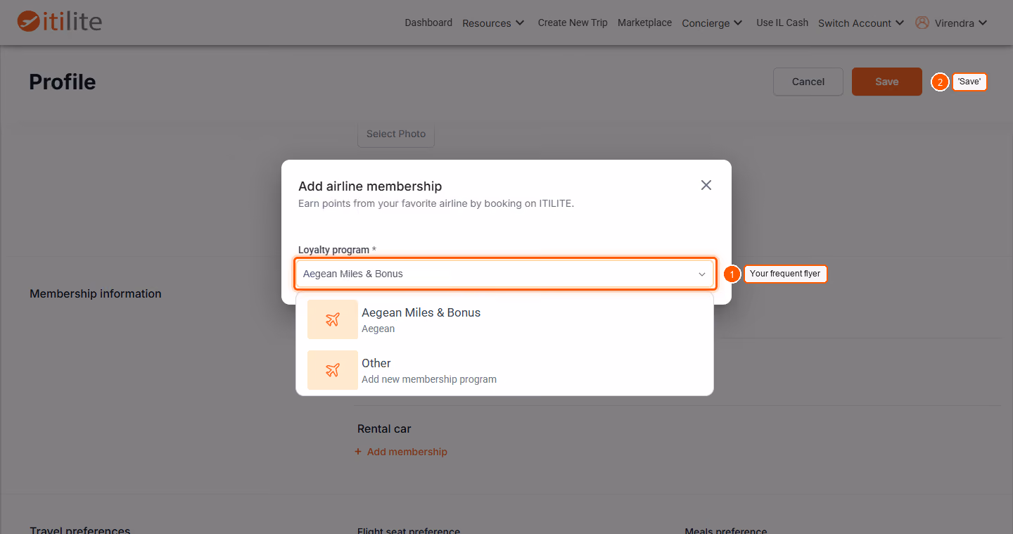 How To Add Frequent Flyer Number? — screenshot 2
