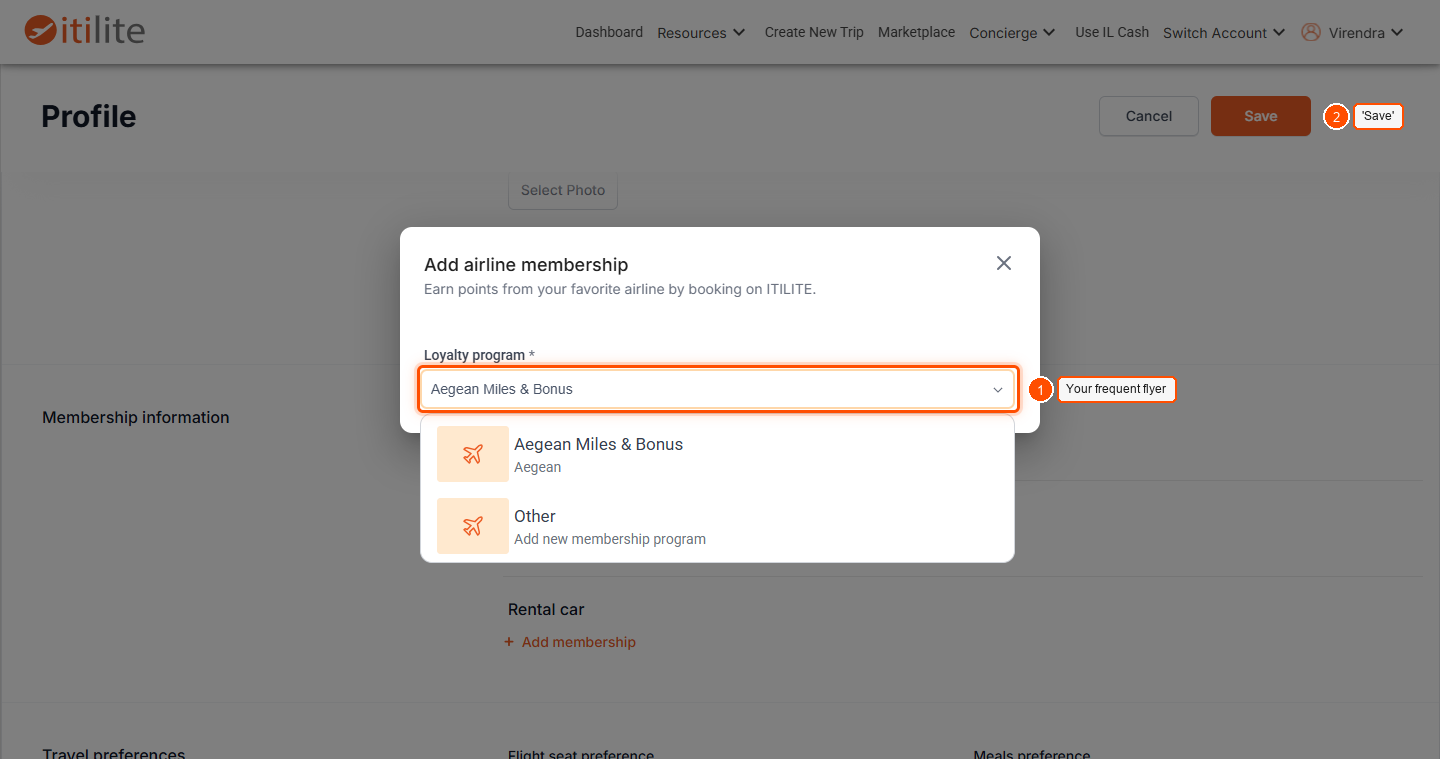How To Add Frequent Flyer Number? — screenshot 2