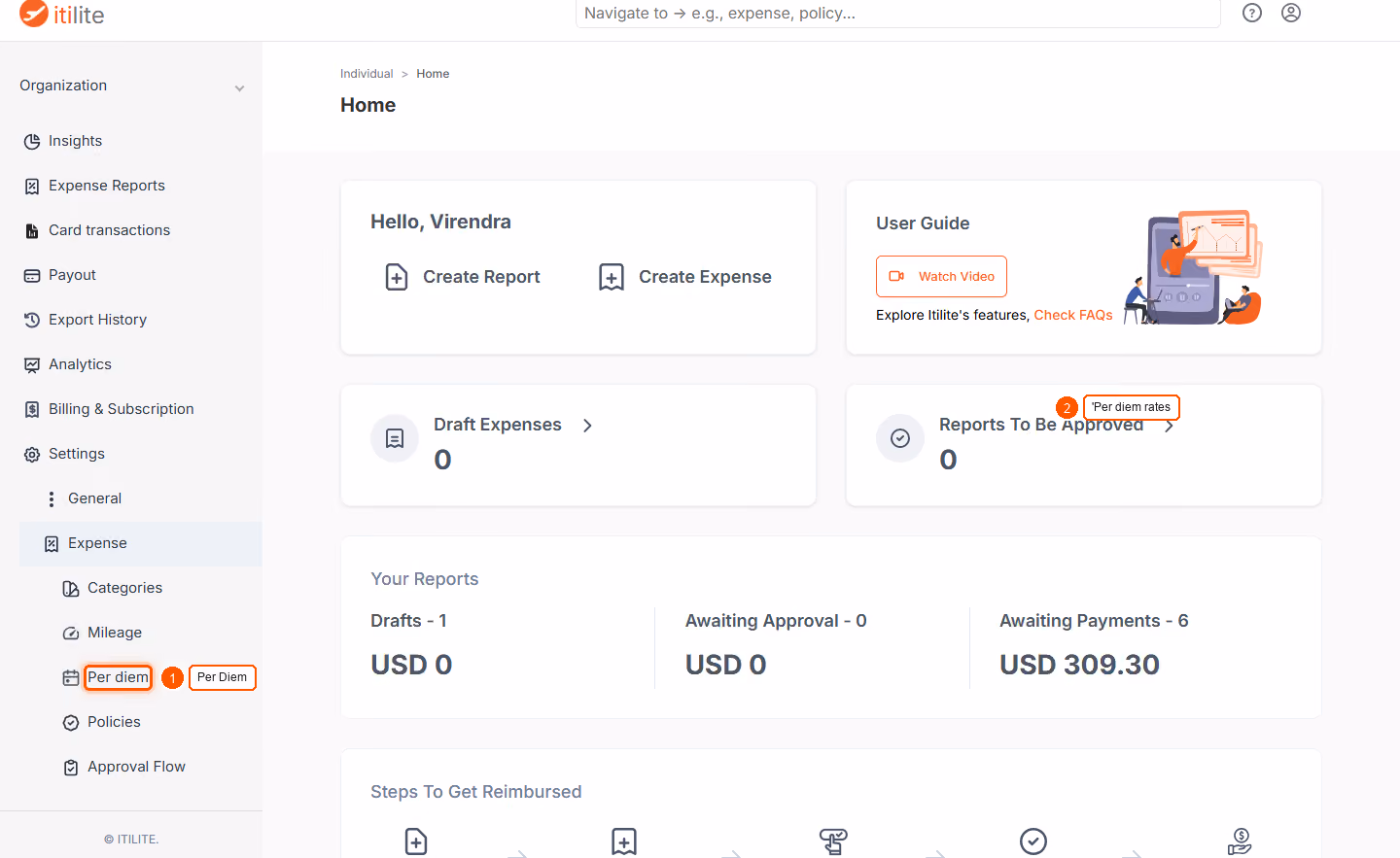 Can Per Diem Rates Be Configured Based On Travel Duration? — screenshot 1