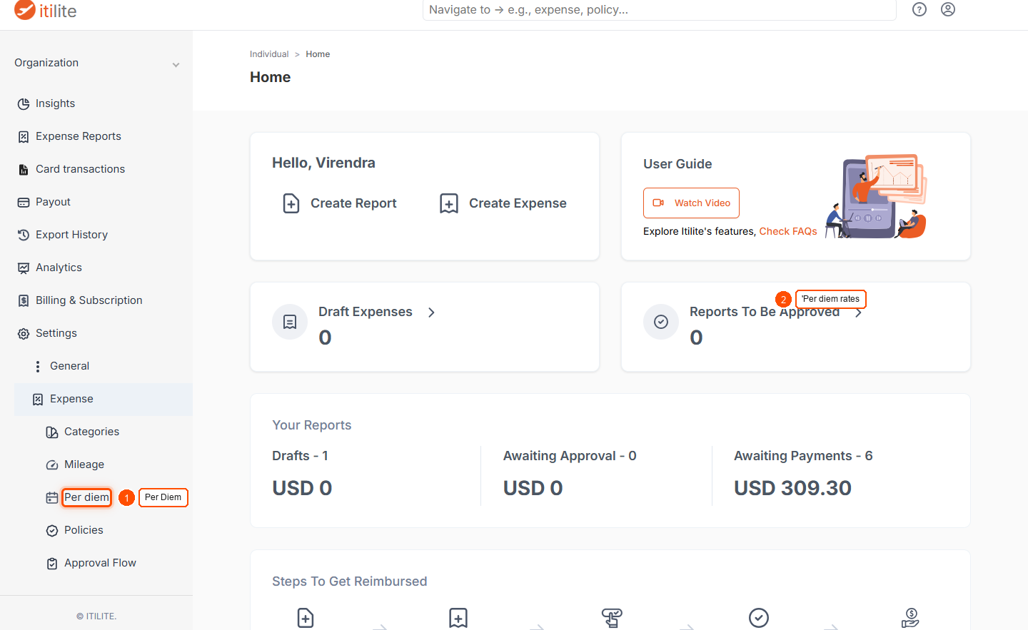 Can Per Diem Rates Be Configured Based On Travel Duration? — screenshot 1