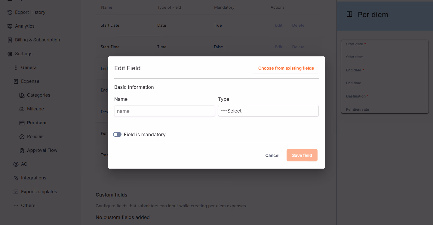 Is There A Way To Collate Receipts From Users On Per Diem? — screenshot 3