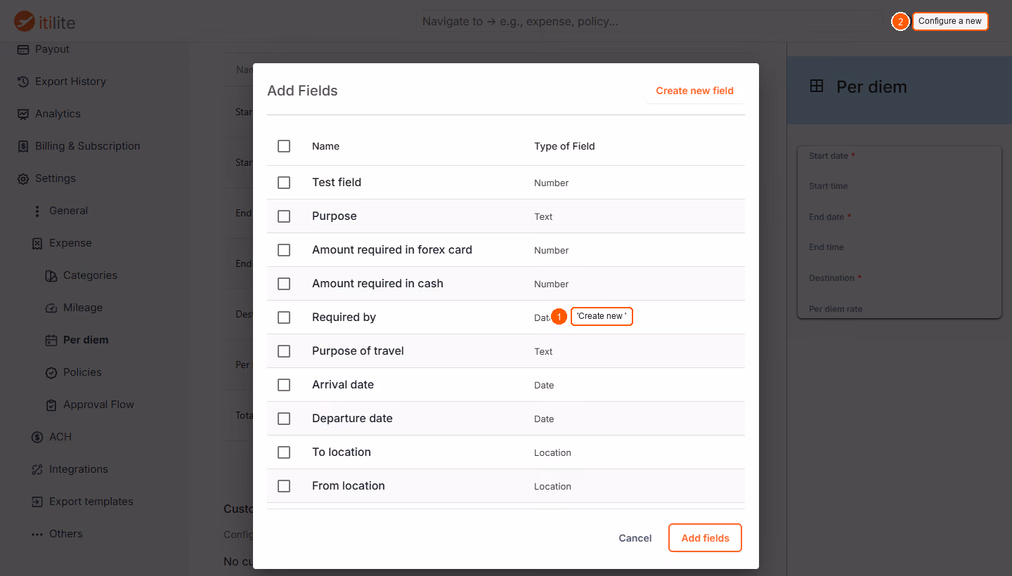 Is There A Way To Collate Receipts From Users On Per Diem? — screenshot 2