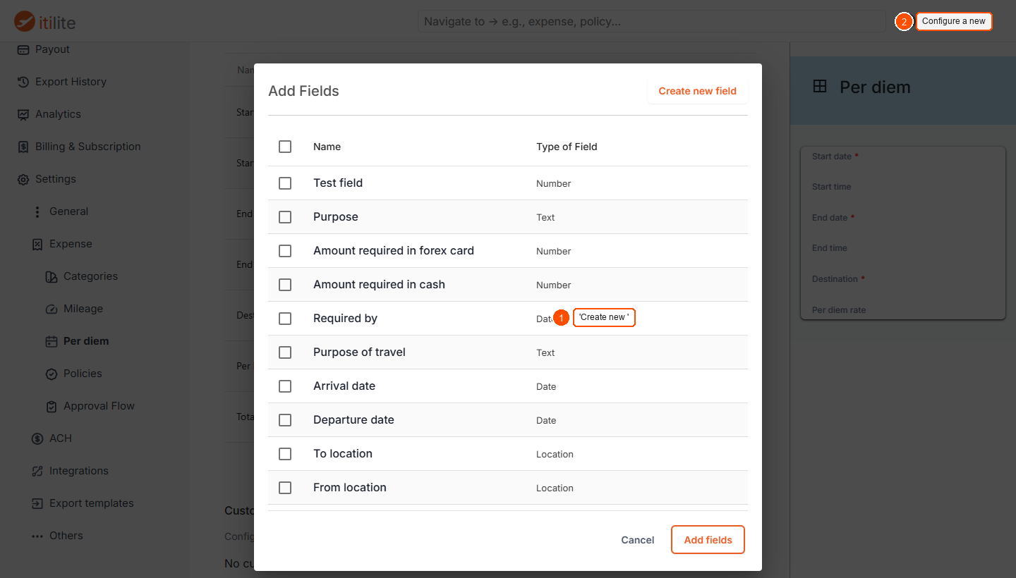 Is There A Way To Collate Receipts From Users On Per Diem? — screenshot 2