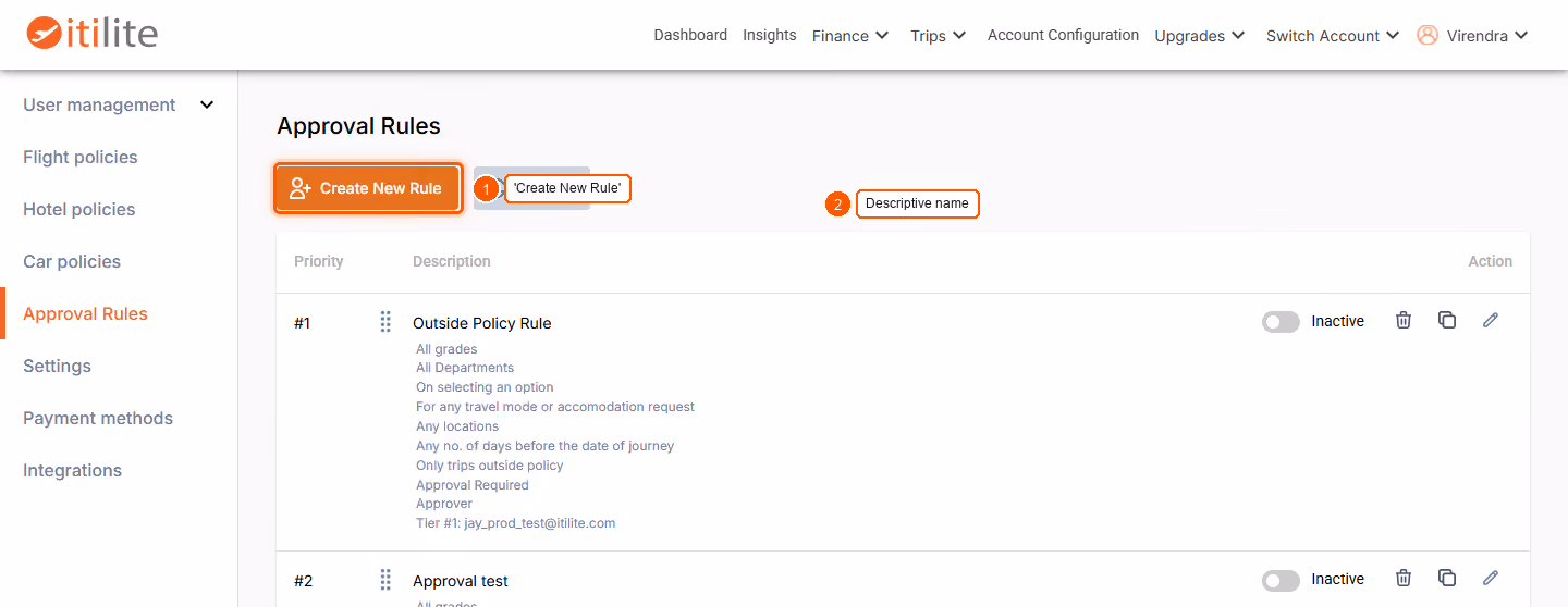 Organization – Advance → Approval Flow — screenshot 1