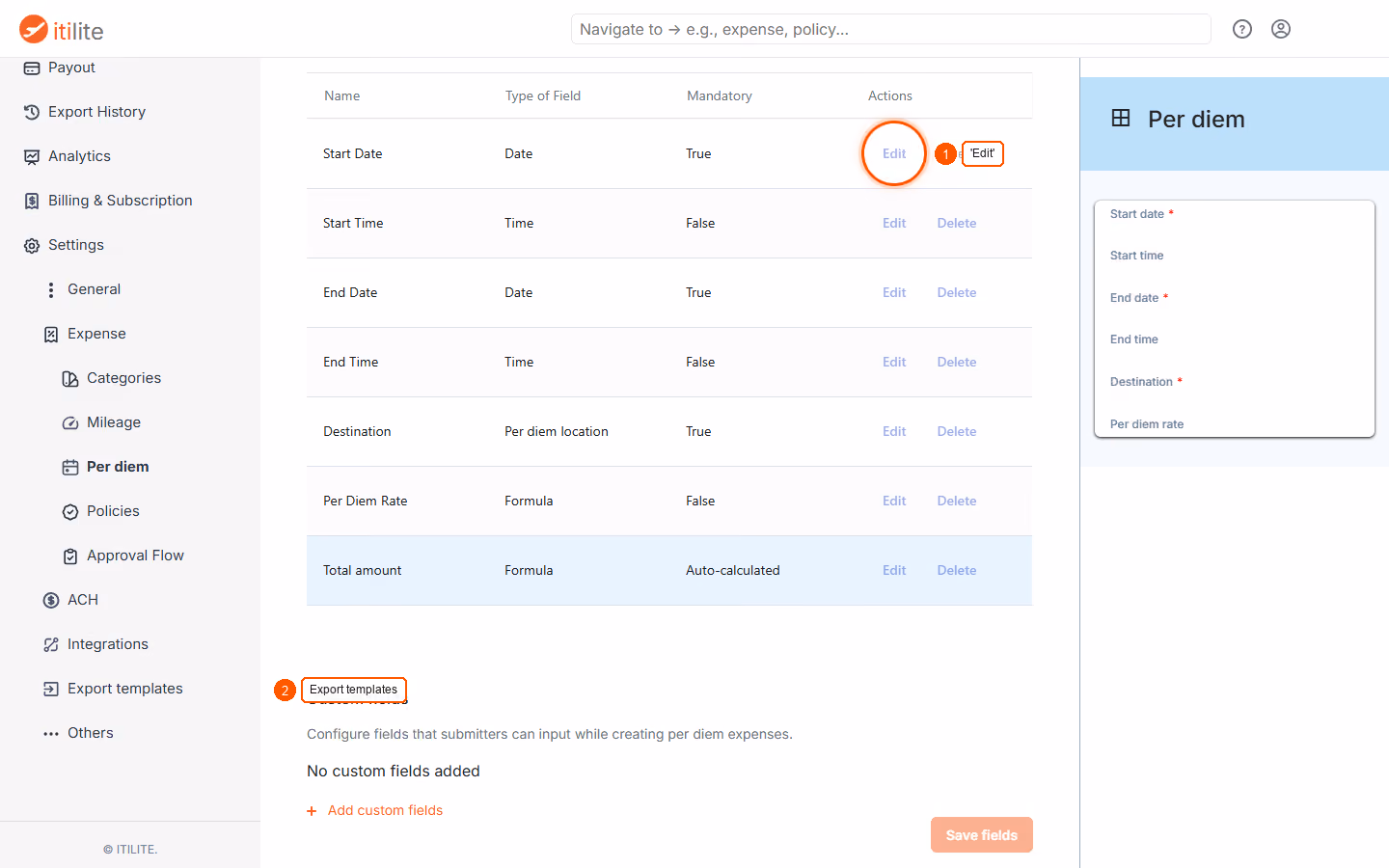How Are Per Diem Expenses Mapped With The Erp Data? — screenshot 2
