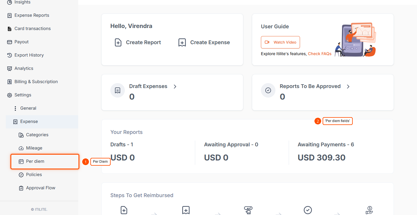 How Are Per Diem Expenses Mapped With The Erp Data? — screenshot 1