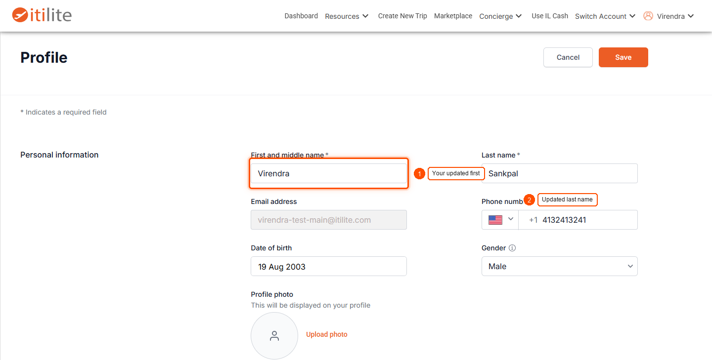 How To Edit My Profile Information? — screenshot 2