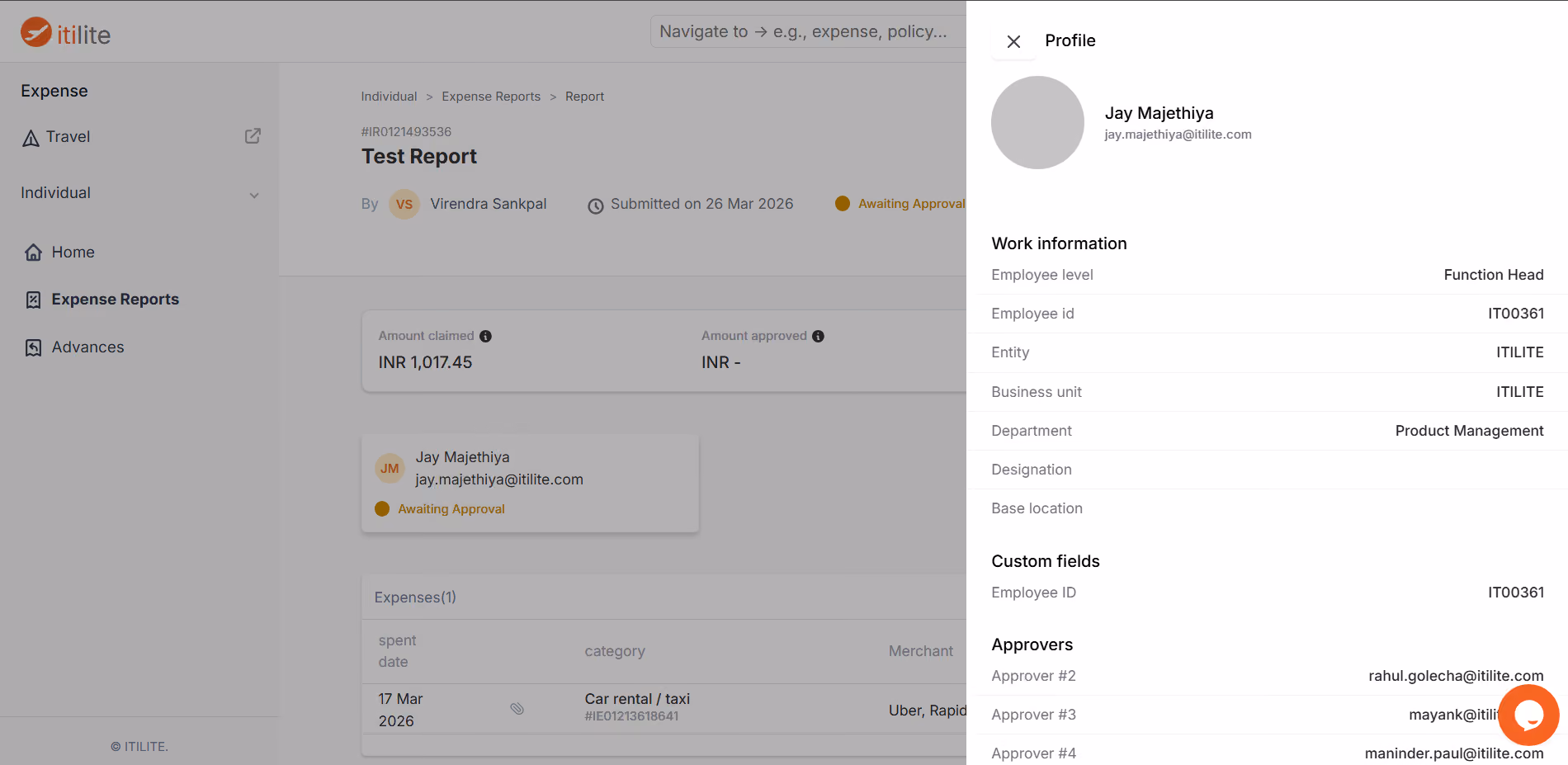 How To Check For Approver Or Manager Information? — screenshot 3