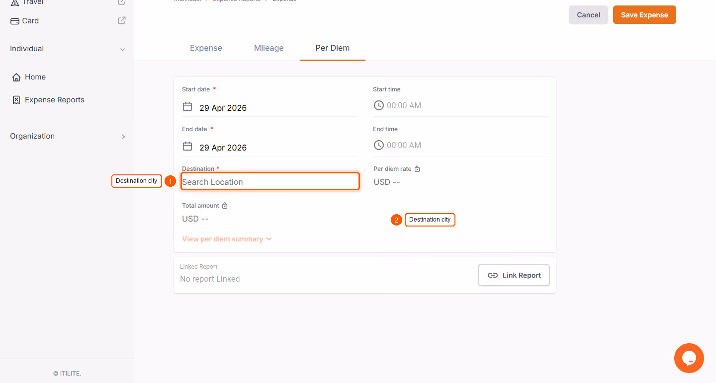 How To Create A Per Diem Expense? — screenshot 4