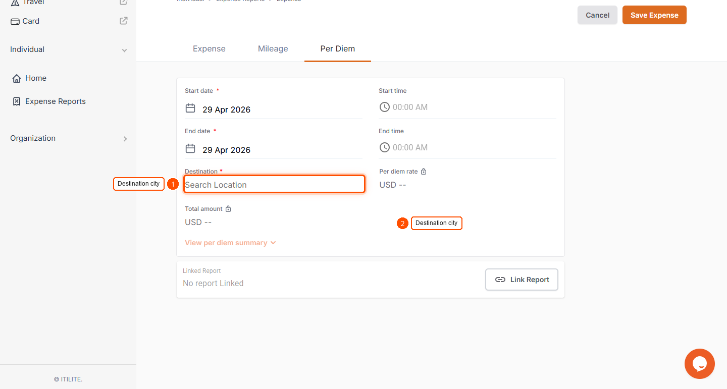 How To Create A Per Diem Expense? — screenshot 4