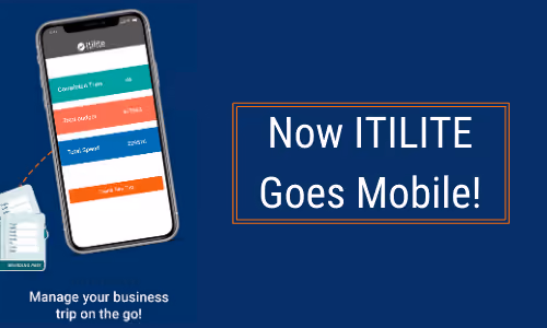 Now ITILITE Goes Mobile! title card with a phone screen showing trip data