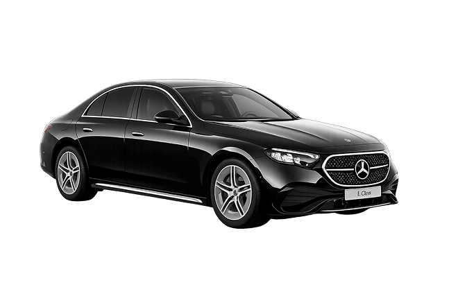 Berline noire Mercedes-Benz Classe E flotte premium