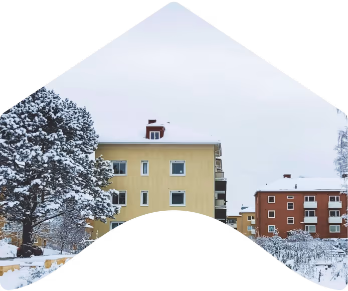 Property building managed with Algeno energy optimization