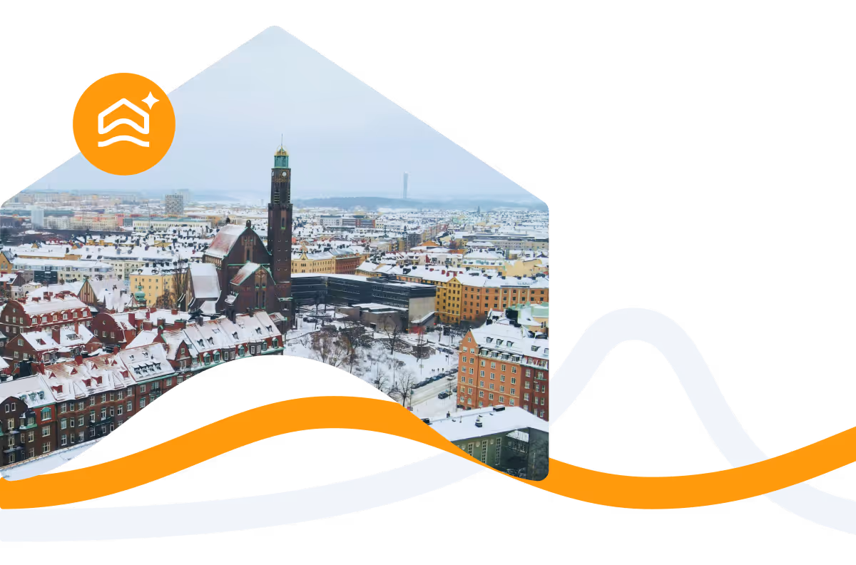 Modern apartment building with Algeno energy control