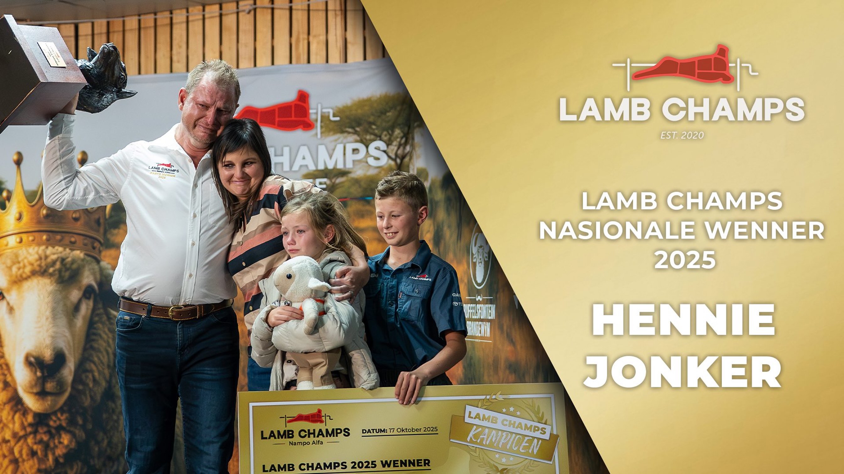 Lamb Champs National Winner Hennie Jonker