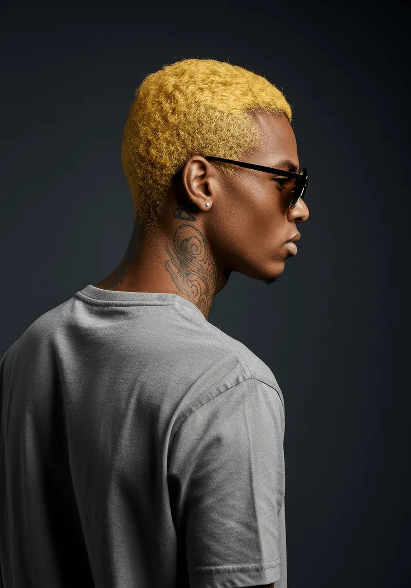 man with dark background