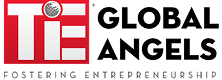 Logo of TiE Global Angels with tagline Fostering Entrepreneurship.