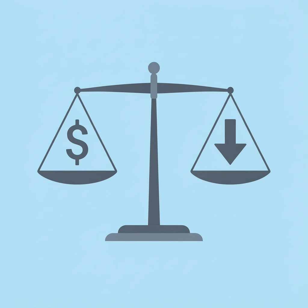 Balance scale comparing no activation fee firms on one side versus traditional prop firms on the other