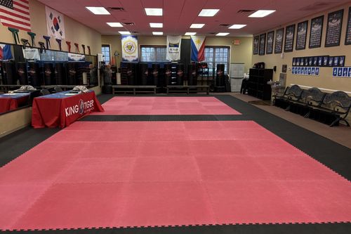 Red mats in the King Tiger dojo
