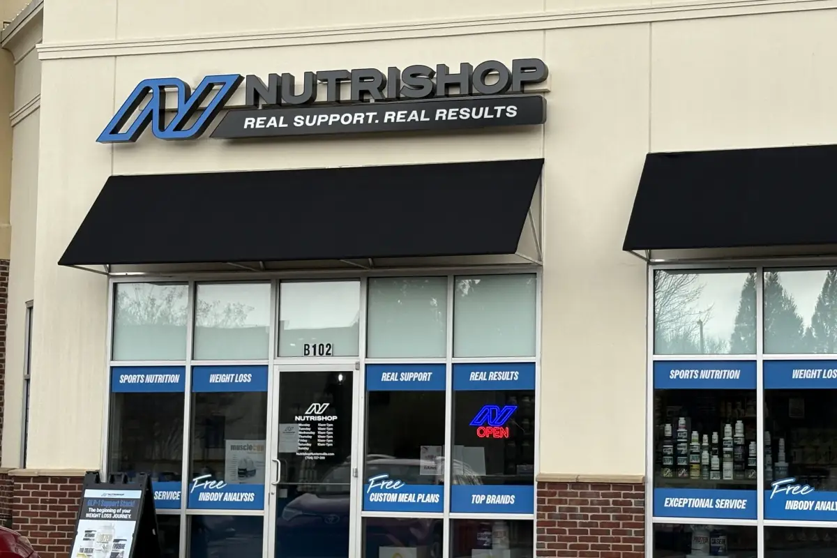 Storefront of Nutrishop in Huntersville