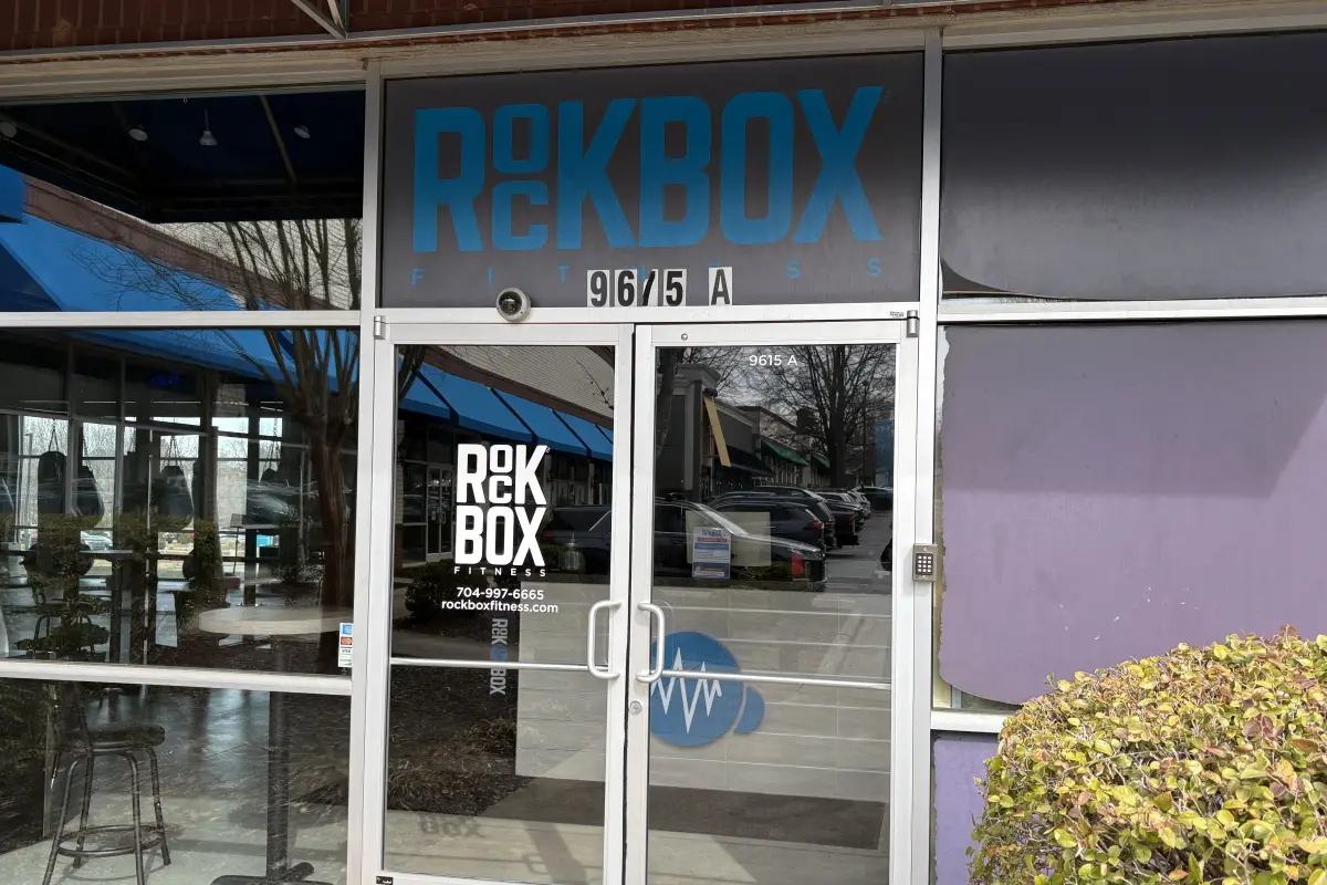 Entrance to RockBox Fitness