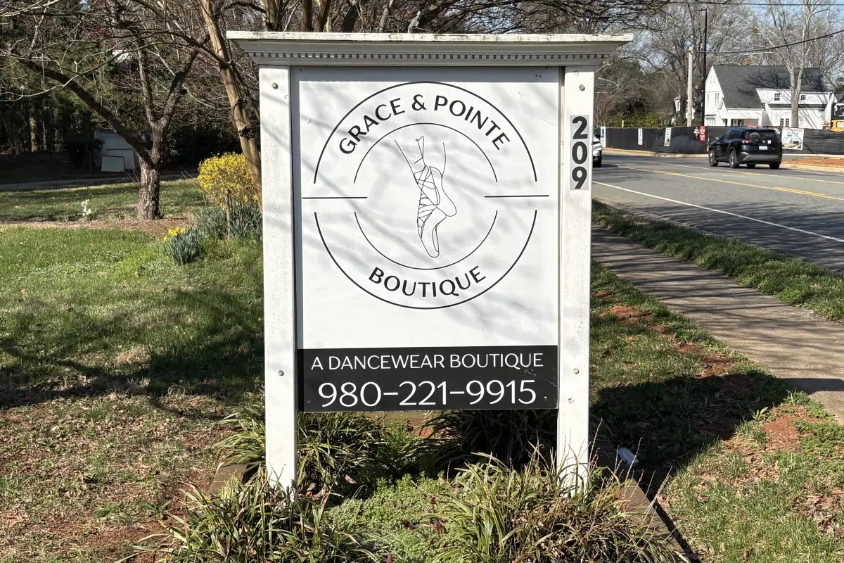 Sign for Grace & Pointe