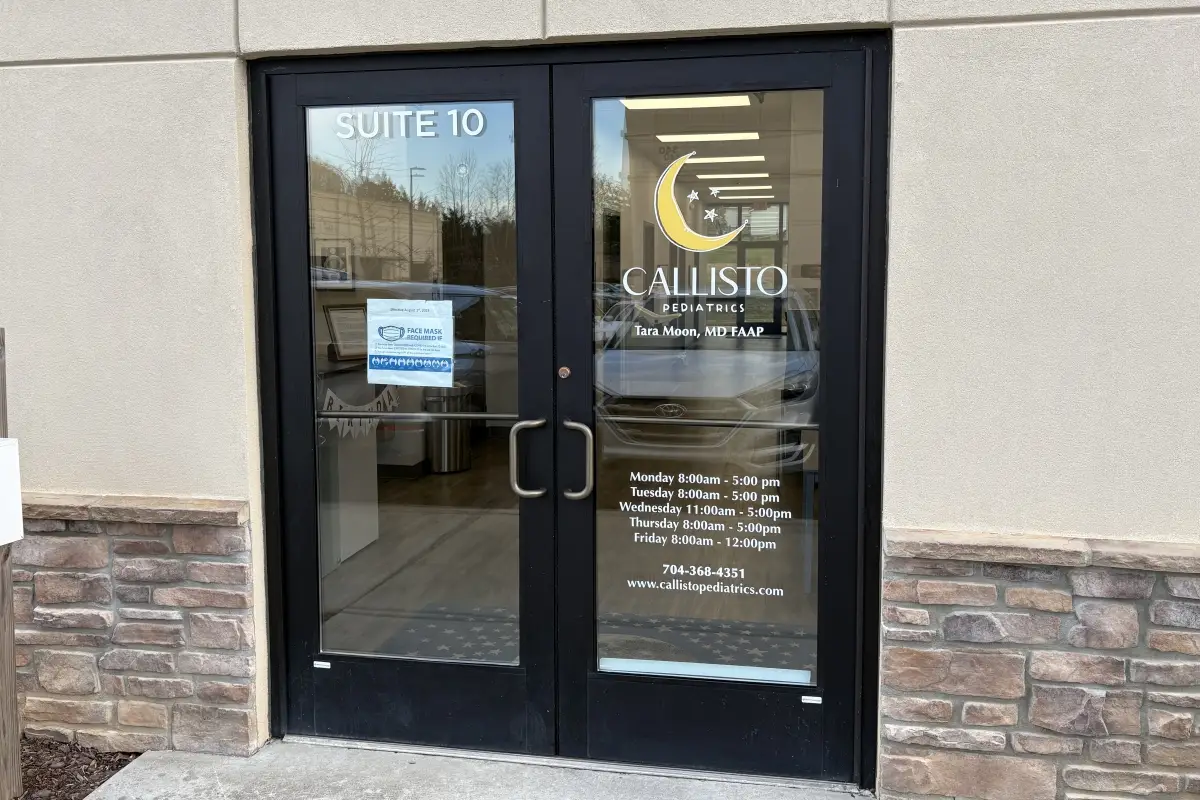 Entrance to Callisto Pediatrics