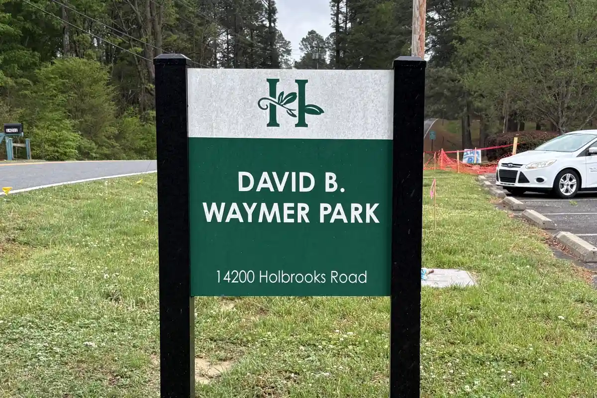 Sign for David B. Waymer Park