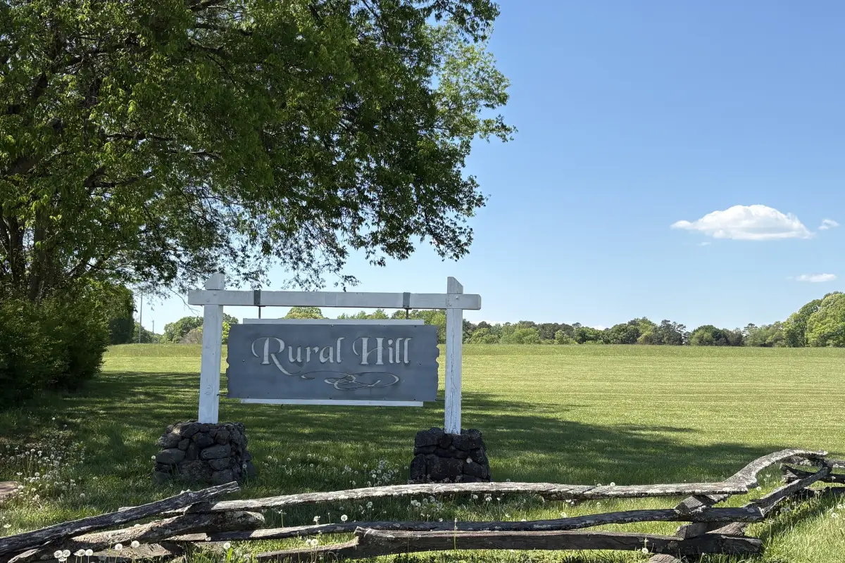 Rural Hill Nature Preserve sign
