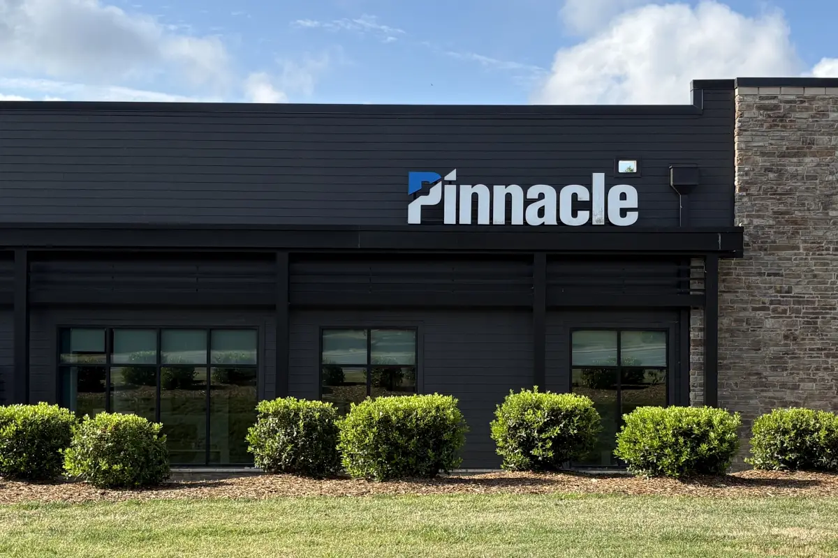 Exterior of Pinnacle Financial Partners office with building signage