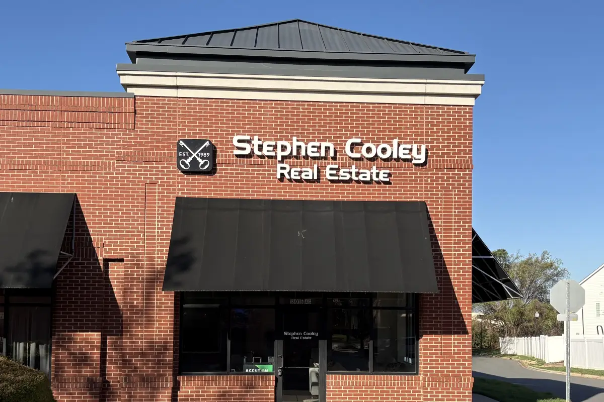 Stephen Cooley Real Estate office exterior with storefront signage 
