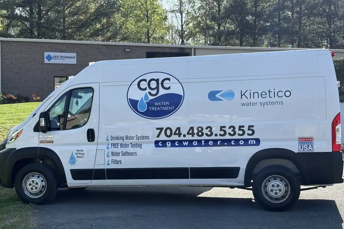 CGC Home Services water treatment service van