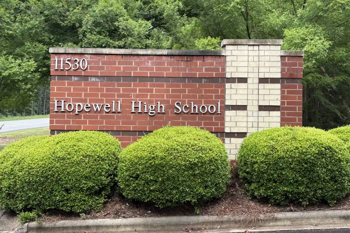 Sign for Hopewell High School