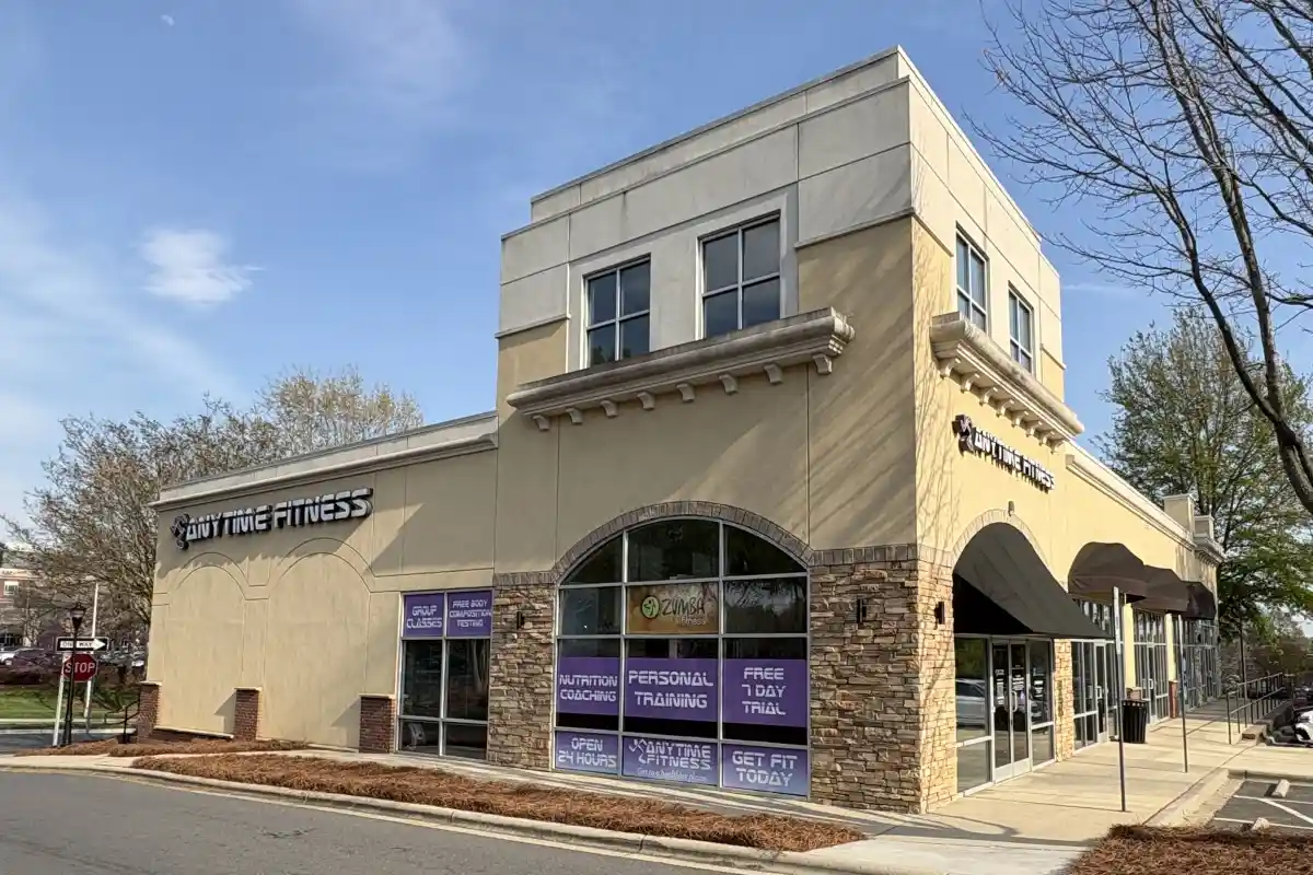 Building exterior for Anytime Fitness