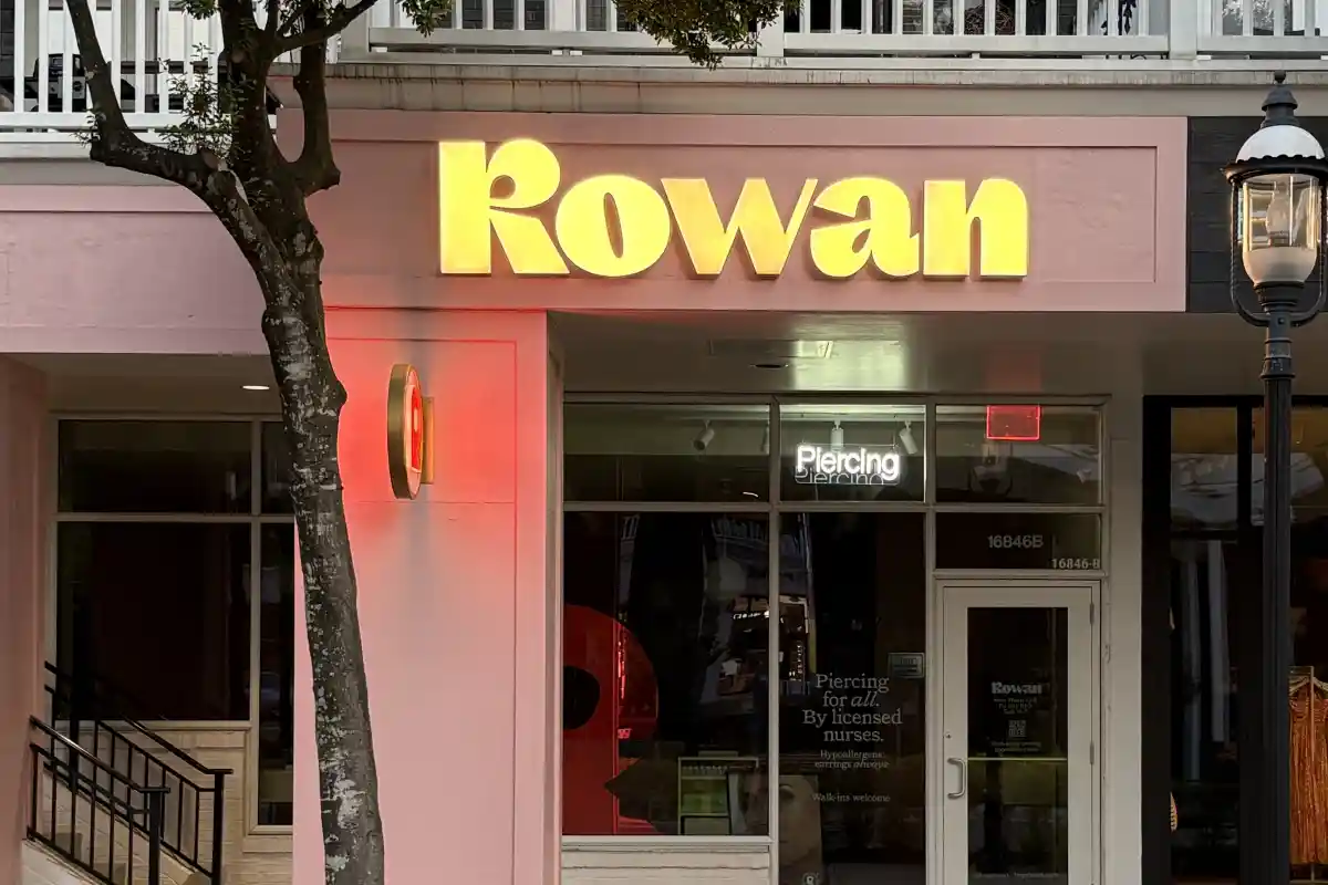 Exterior storefront for Rowan ear piercing studio