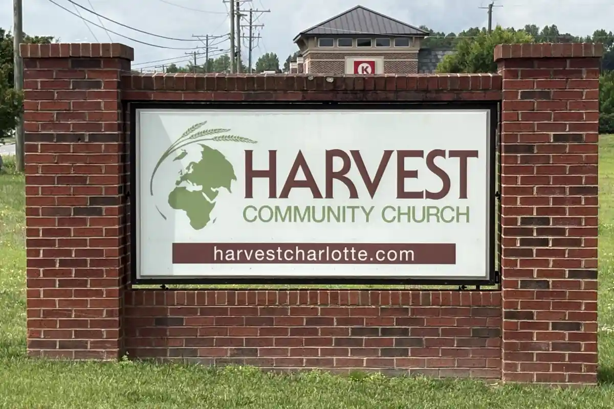 Sign for Harvest Community Church