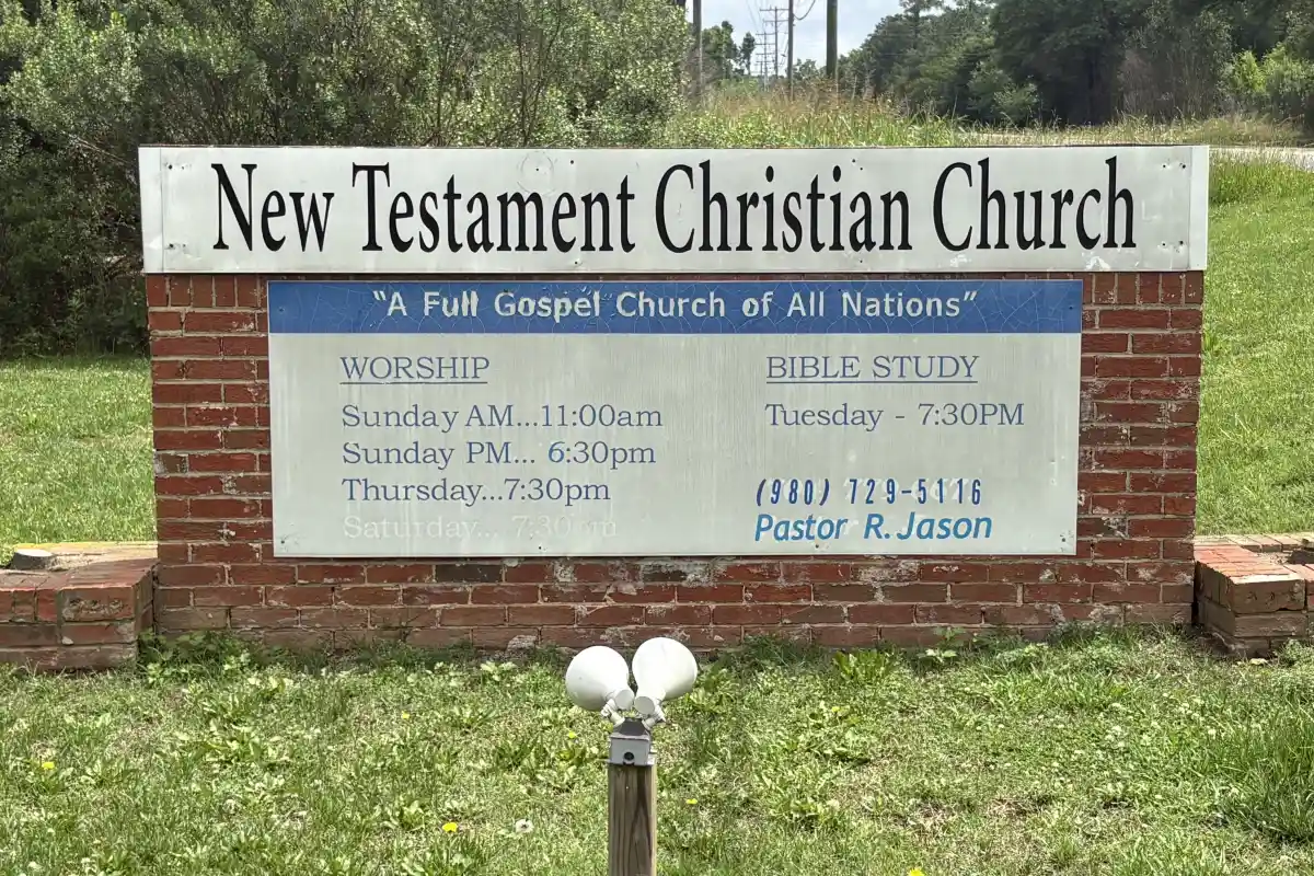 Sign for New Testament Christian Church