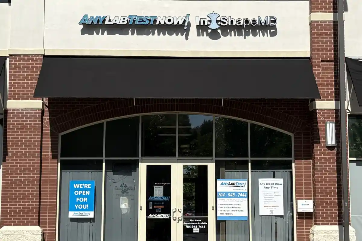 Entrance doors and windows to Any Lab Test Now