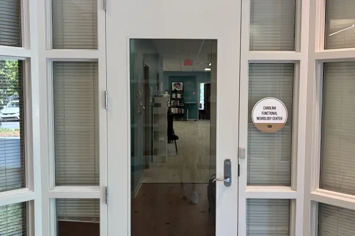 Entrance door to the Carolina Functional Neurology Center