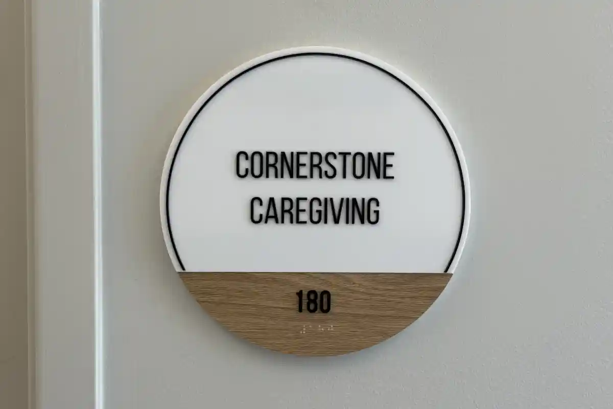 Sign for Cornerstone Caregiving